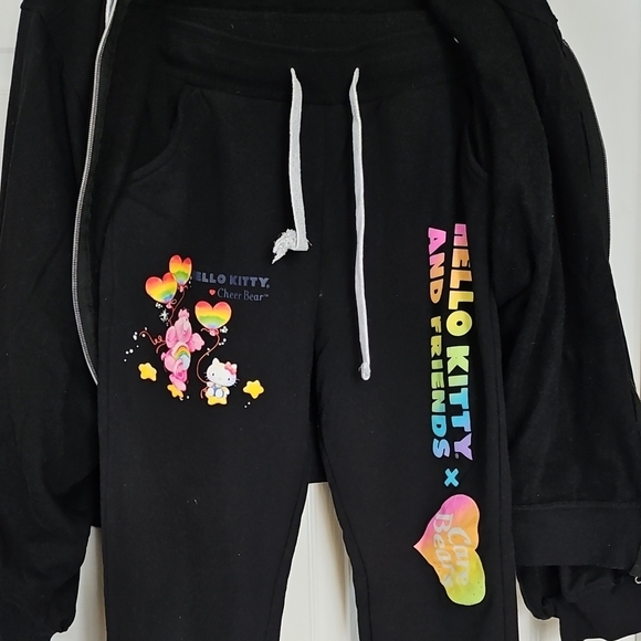 Black Hoodie with Colorful Cartoon Print - Picture 2 of 2